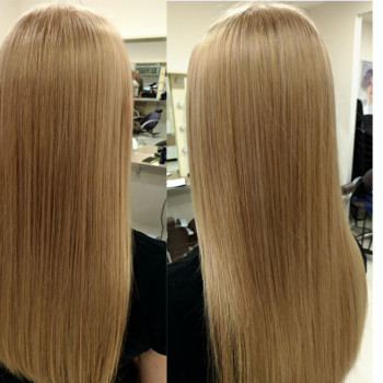 Блонд теплый бежевый, фото - Парикмахер Таня Голомолзина