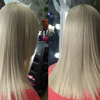 Блонд холодный платиновый, фото - Парикмахер Таня Голомолзина