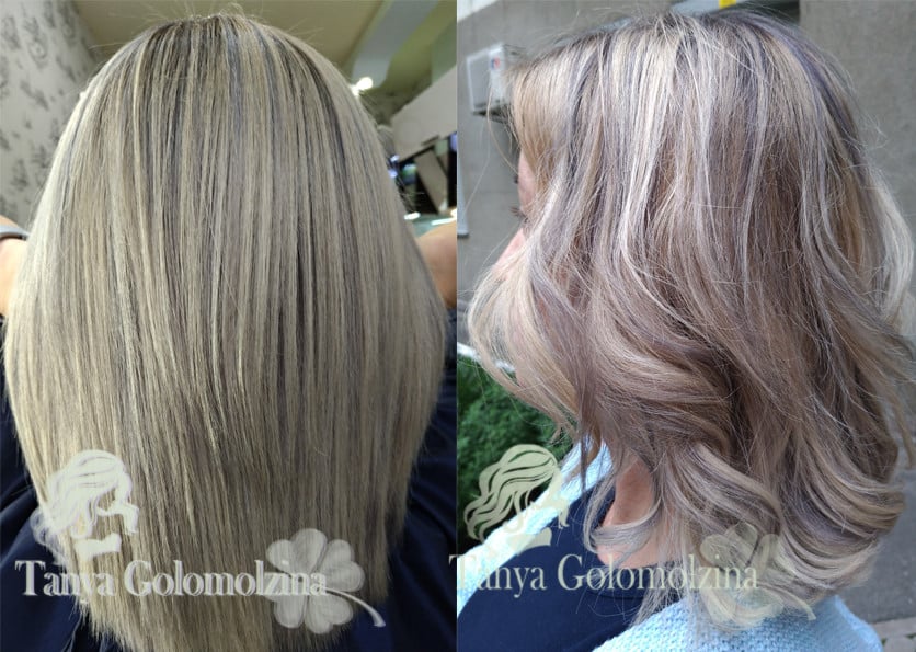 Складне фарбування рельєфне блонд, фото - Перукар Таня Голомолзина
