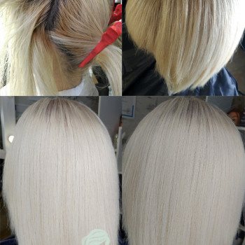 Блонд холодный платиновый, фото - Парикмахер Таня Голомолзина