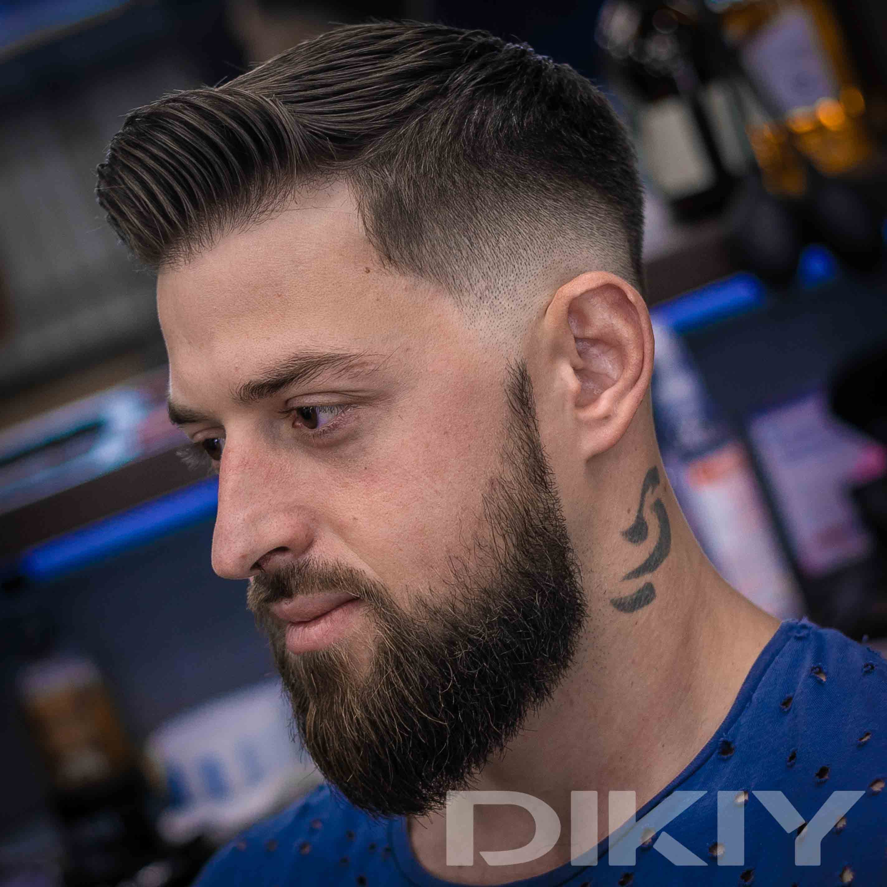 Чоловіча стрижка фейд, фото -  DIKIY Barbershop
