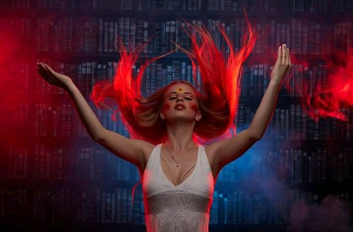 Фотосесія у студії містична неонова, фото - Візажист Христина Лучинин