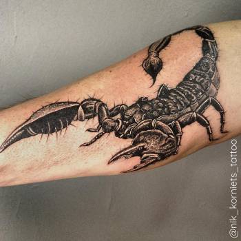 Тату для хлопців на руці передпліччі, фото - Тату майстер Никита Корниец