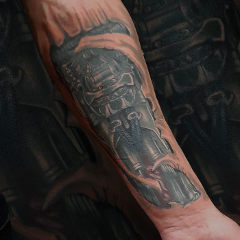 Тату биомеханика, фото - Тату мастер Михаил Дрозденко