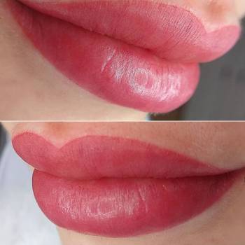 Акварельные губы