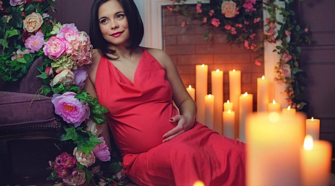 Фотосесія вагітності у студії будуарна, фото - Фотограф Марина Шинкарчук