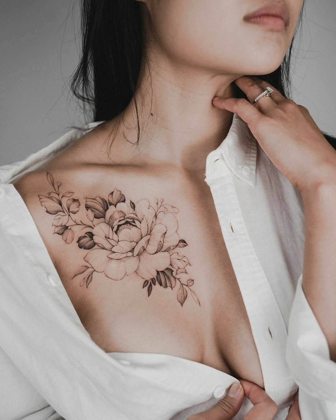 Женские реализм черно-белые, фото - Студия татуажа ART & TATTOO