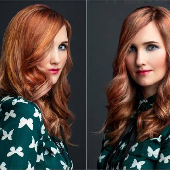 Orange Curls - образ от стилиста салона Натальи Мамон