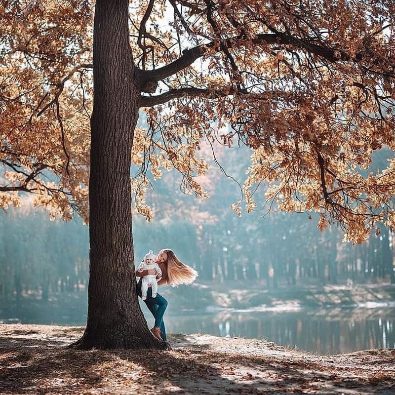 Осенняя фотосессия семейная на природе, фото -  Лиза Пархомчук