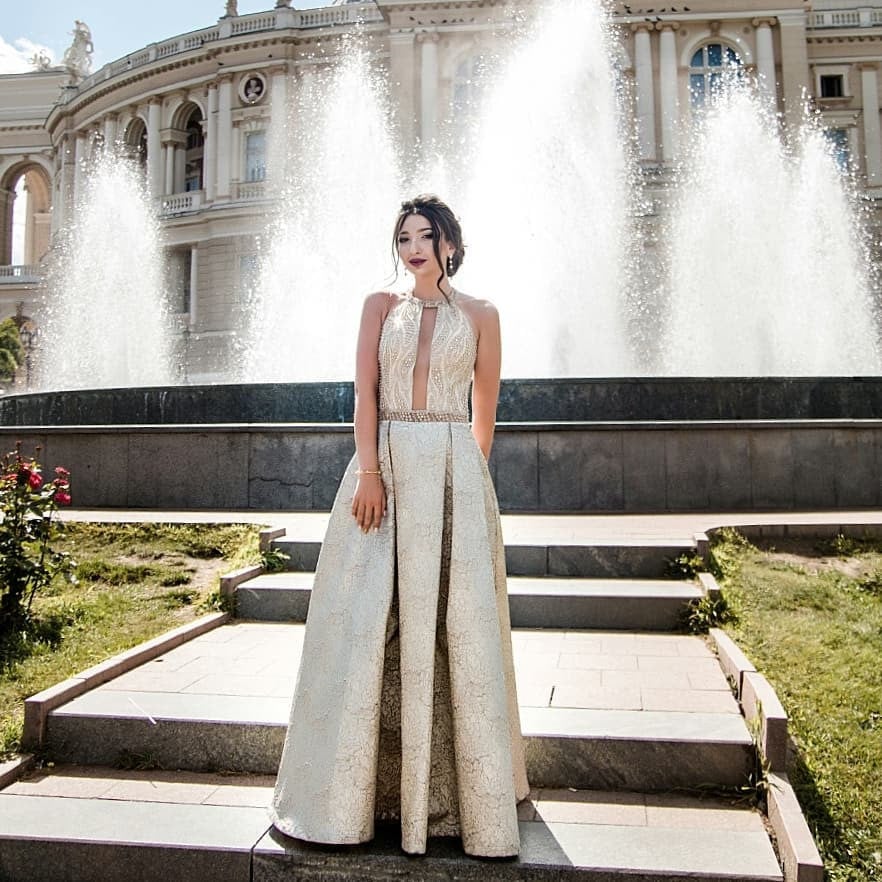 Стильна фотосесія у сукні жіночна, фото - Фотограф Елена Ткаченко