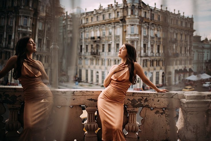Стильна фотосесія у сукні жіночна, фото - Фотограф Анастасия Щербина