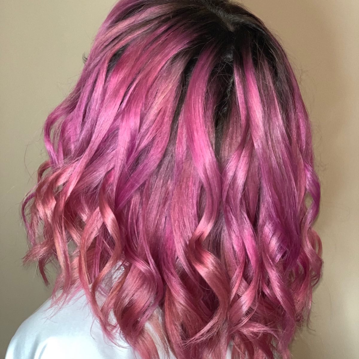 Сложное окрашивание блонд с темными корнями, фото - Парикмахер Ольга Болкарёва