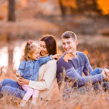 сімейна фотосесія, фотосесія у листі