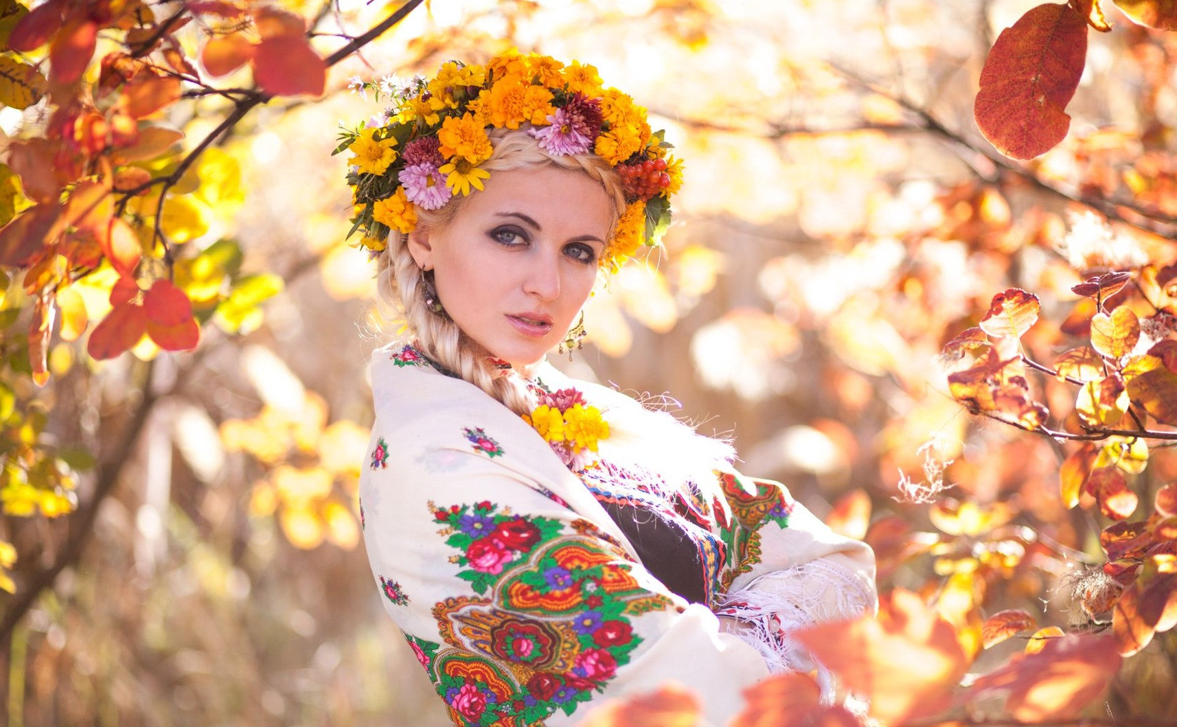 Осіння фотосесія на природі в українському стилі, фото -  Олег