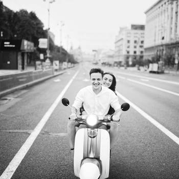 фотосесія на мотоциклі, фотосесія на дорозі