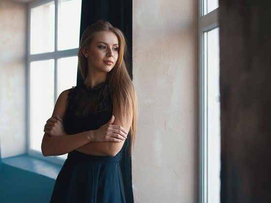 Фотосесія у студії портретна сукні, фото - Фотограф Богдан