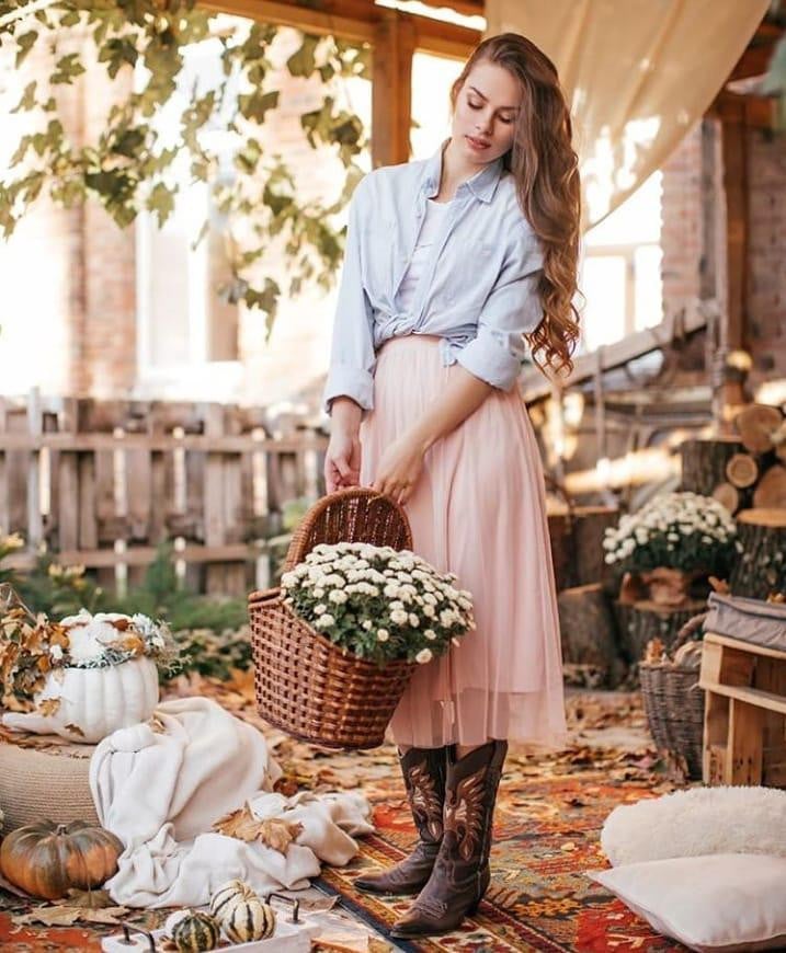 Осіння фотосесія на природі ніжна, фото - Візажист Алина Мангуби