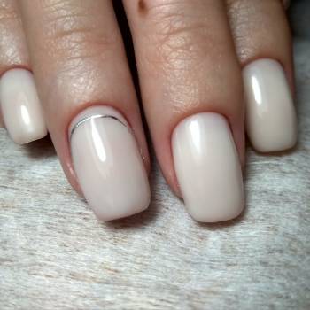  #белыйманикюр, #маникюр, #молочныйманикюр, #маникюргель-лак, фото -  