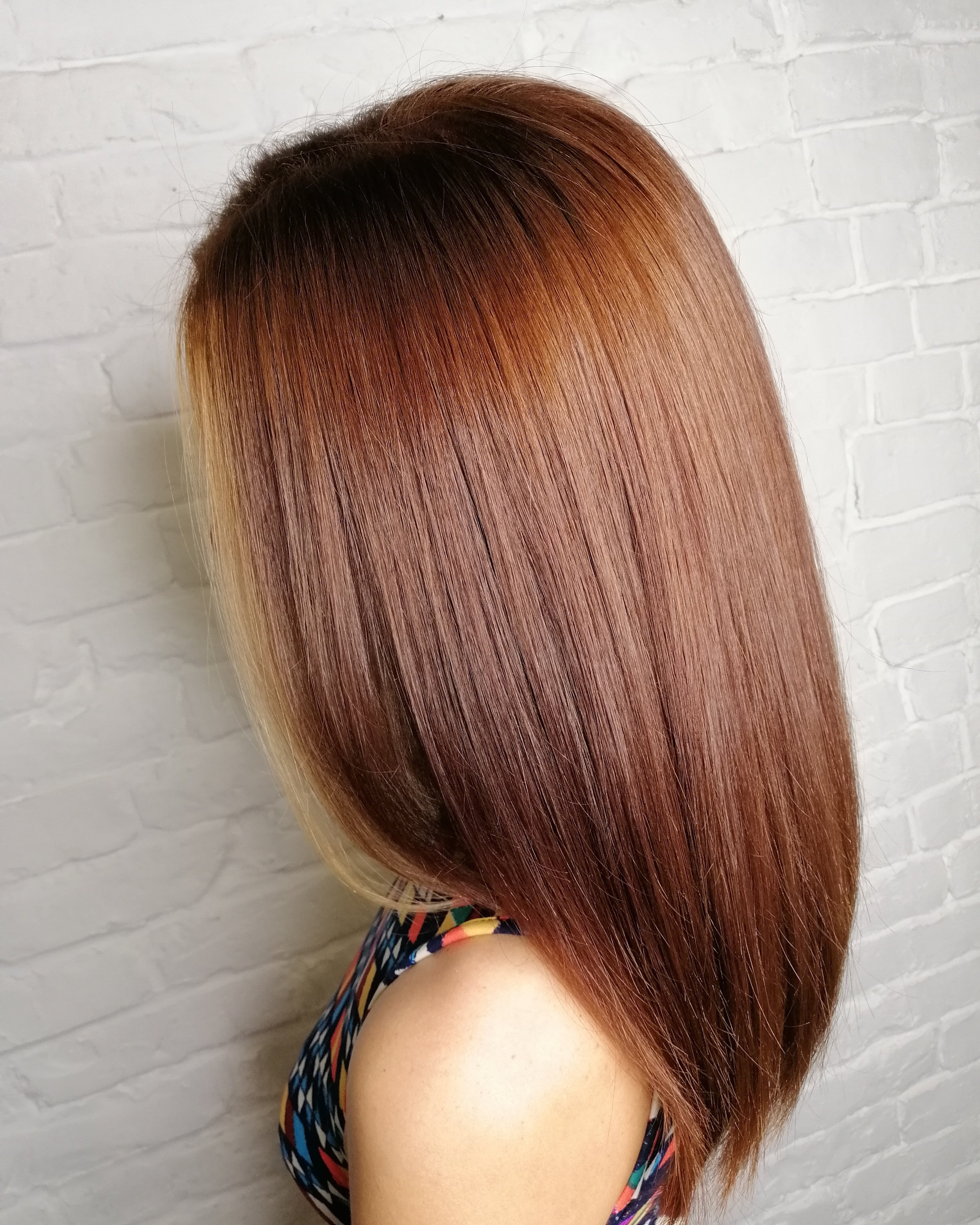 Фарбування передніх пасм теплий блонд медовий, фото - Перукар Татьяна Краснощек