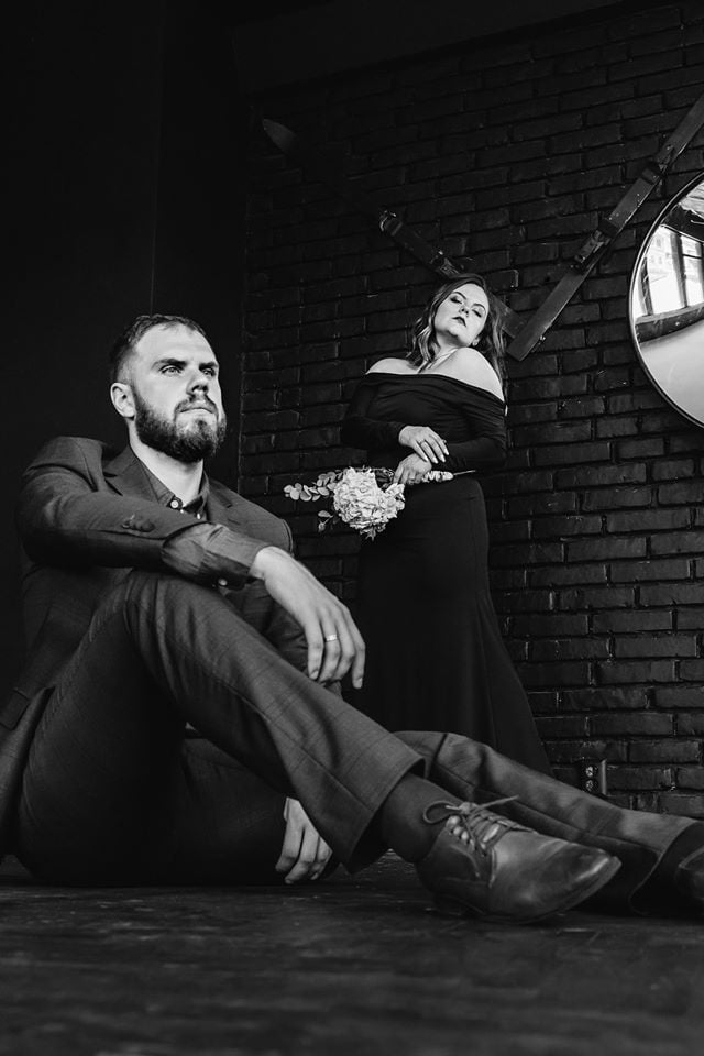 Фотосесія у студії пари стильна, фото - Фотограф Іван Кирик