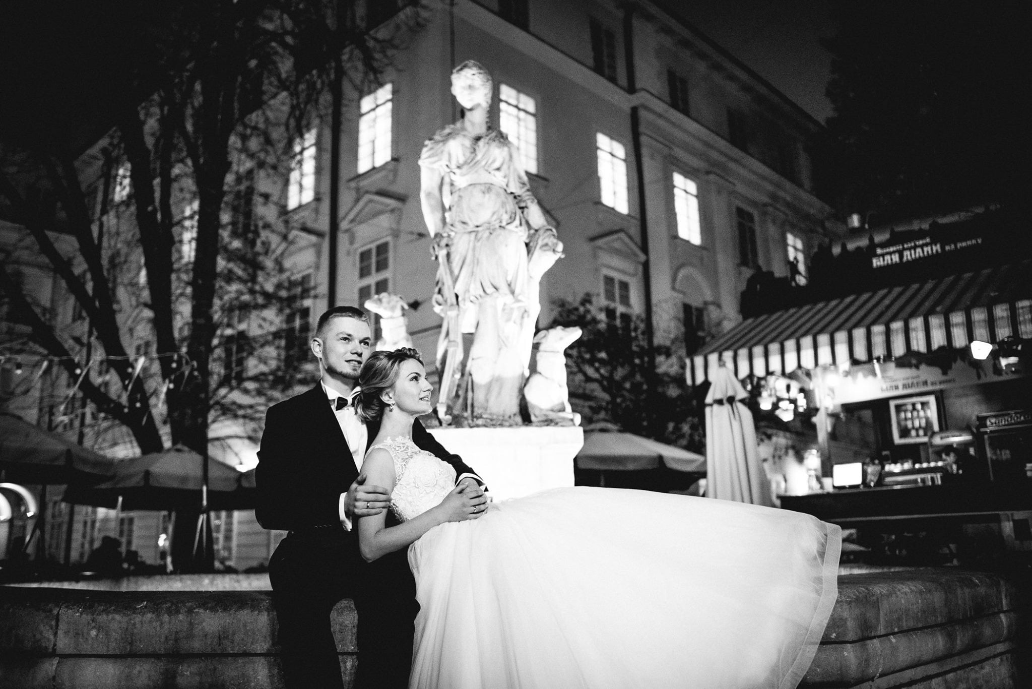Фотосесія пари весільна чб, фото - Фотограф Назар Коляда