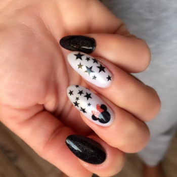 Чорно-білий манікюр, фото - Майстер манікюру Маряна Мартиняк