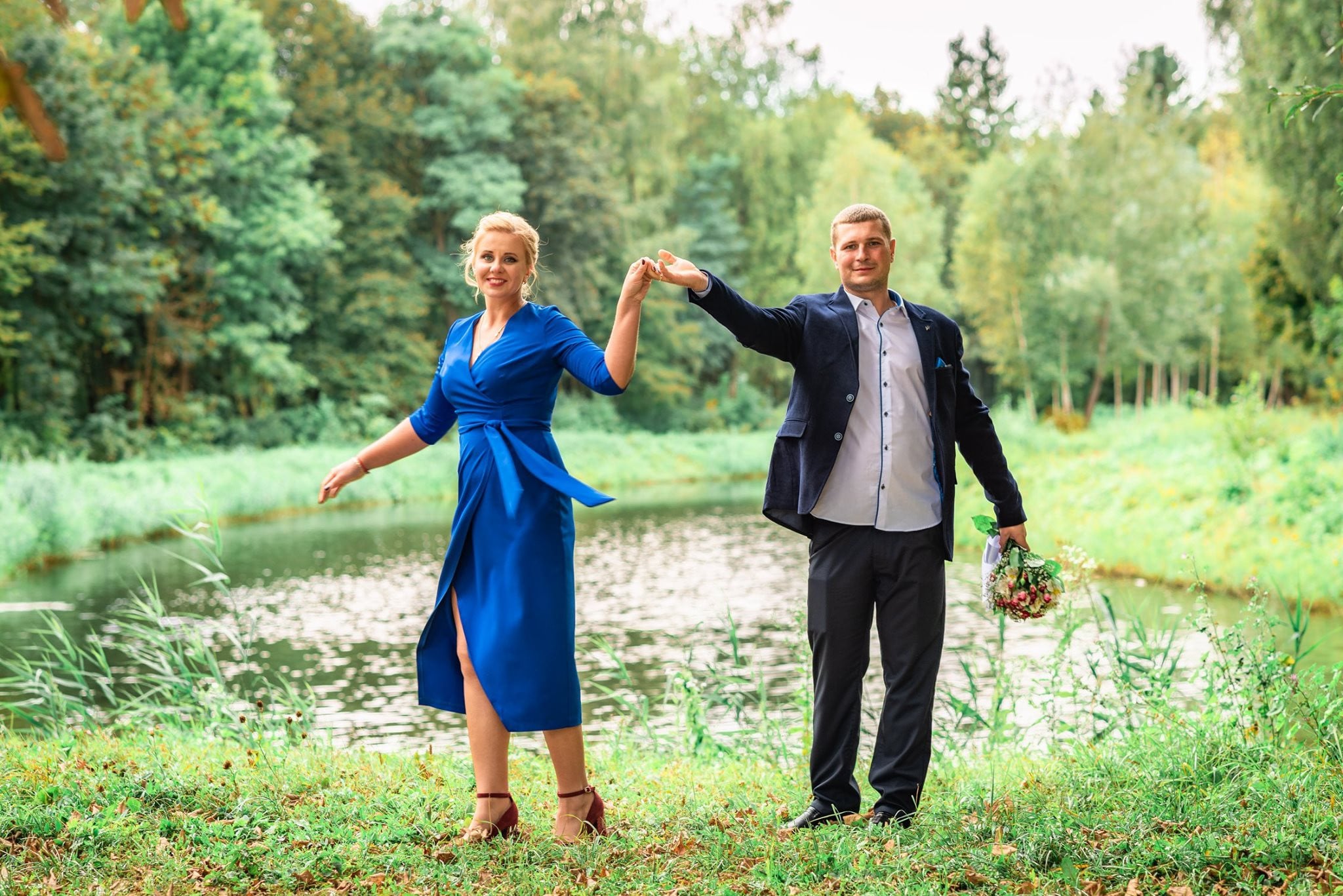 Фотосесія на природі пари стильна, фото - Фотограф Віктор Босак