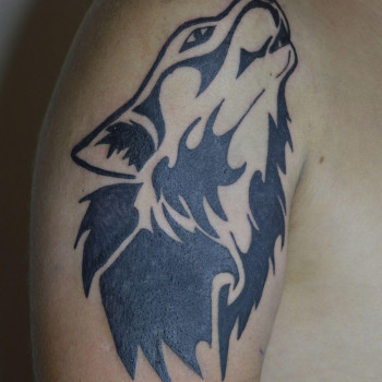 Тату вовк блекворк, фото -  Игорь Павлов