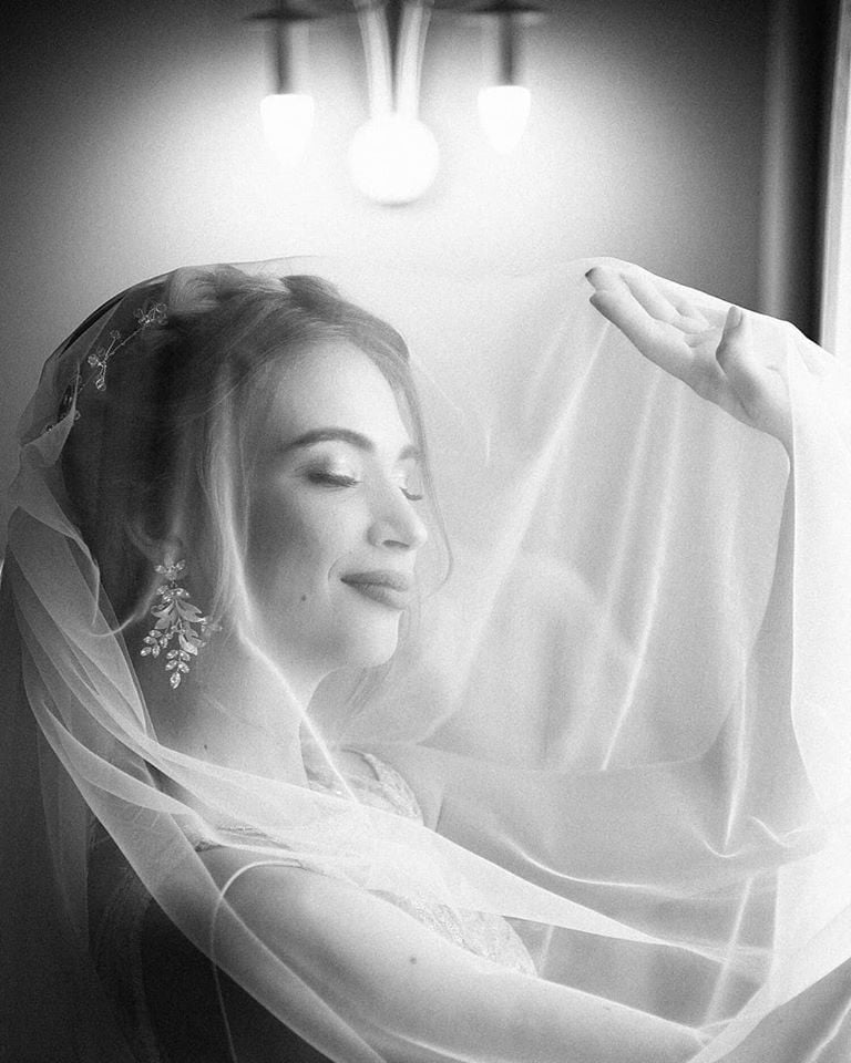 Весільна фотосесія ніжна чб, фото - Фотограф Роман Майкис