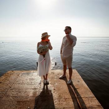 Фотосесія на морі пірсі, фото - Фотограф Дмитрий Романов