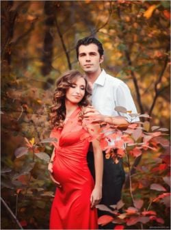 Фотосесія вагітності осіння на природі, фото - Фотограф Кирилл Кононов