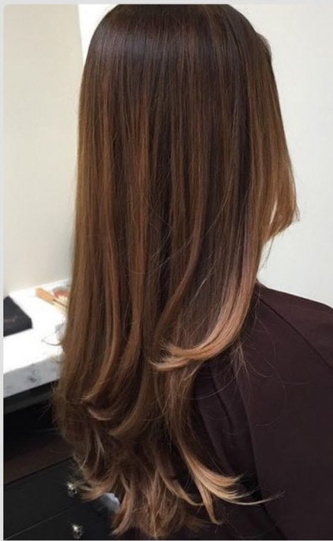 Стрижка на довге волосся багатошарова балаяж, фото - Студія краси Slavichair