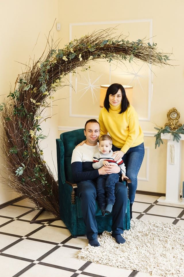Новорічна фотосесія сімейна у студії, фото - Фотограф Александр Шулика