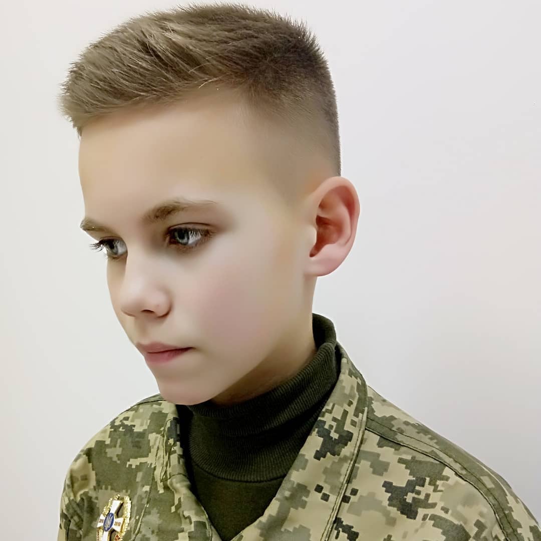 Стрижка на короткие волосы для мальчика фейд, фото - Парикмахер Римма Дергунова