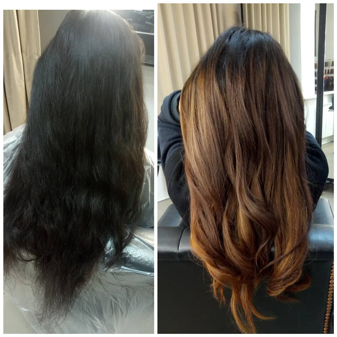 Окрашивание сомбре бразильский блонд аиртач, фото - Парикмахер Римма Дергунова