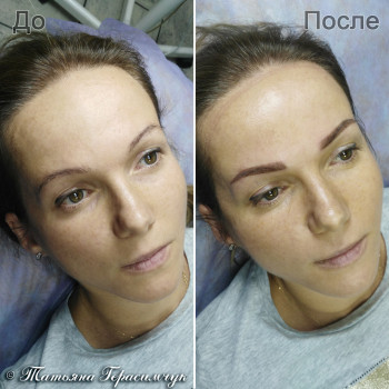 Пудровые брови, фото - Мастер перманентного макияжа Татьяна Герасимчук