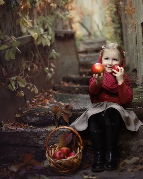 Осіння фотосесія на природі дитяча, фото - Фотограф Юлия Карева
