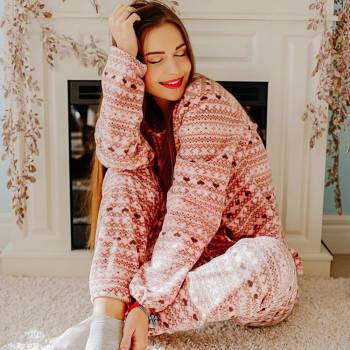 Фотосессия в пижаме у камина, фото - Фотограф Екатерина