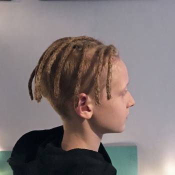 Натуральные дреды с удлинением канекалоном.