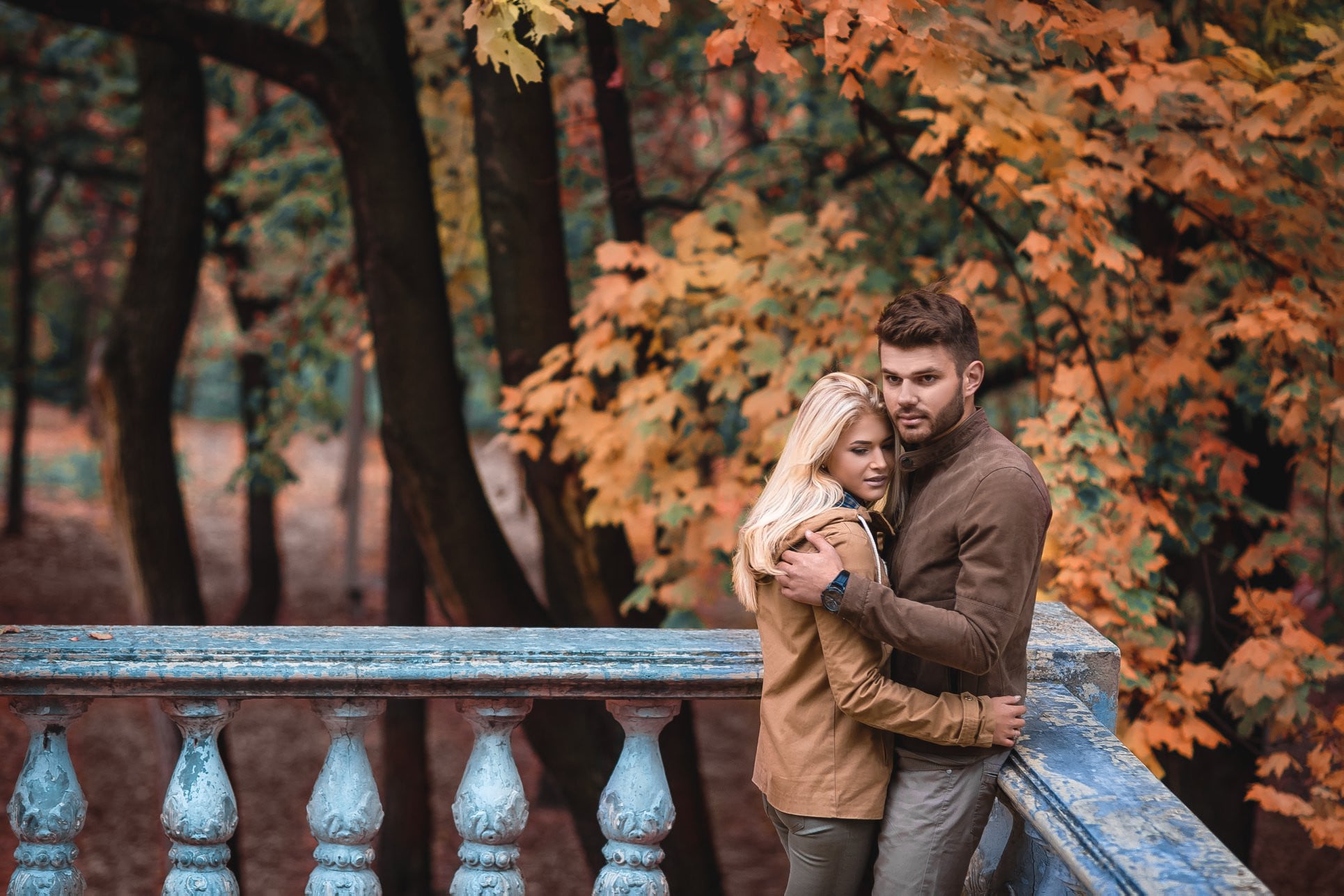 Осіння фотосесія на природі пари, фото - Фотограф Алексей Ревуцкий