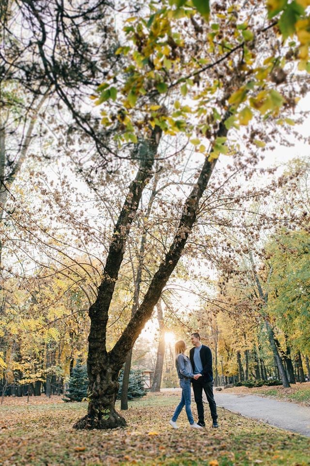 Осіння фотосесія на природі пари, фото - Фотограф Руслан Комардин