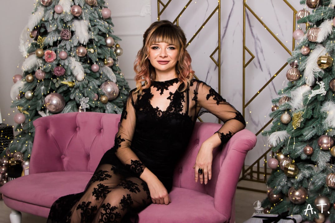 Новорічна фотосесія у студії стильна, фото - Фотограф Анастасия Тищенко