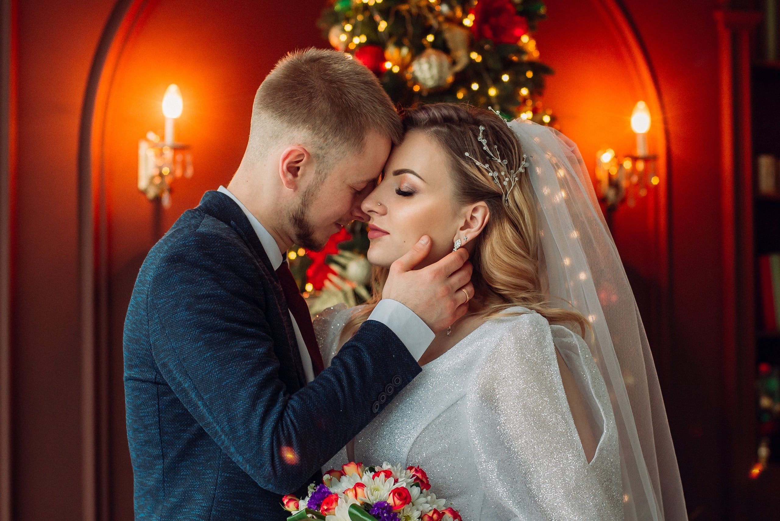 Новорічна фотосесія у студії пари, фото - Фотограф Наталья Бочек