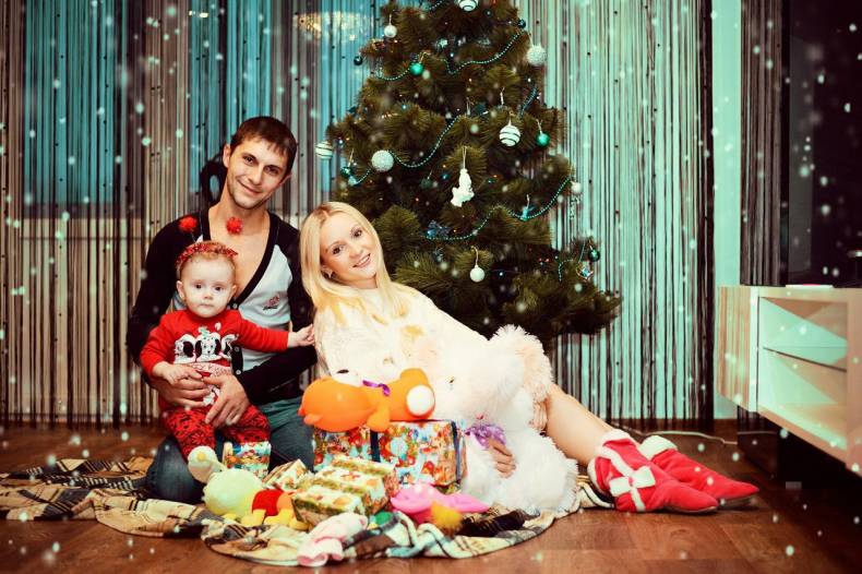 Новорічна фотосесія сімейна дитяча, фото - Фотограф Виолетта Царёва-Кушнарёва