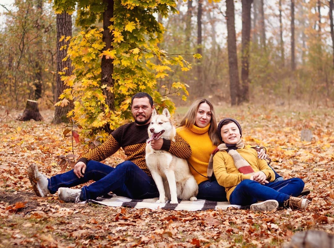Осіння фотосесія сімейна на природі, фото - Фотограф Анастасия Дерновая