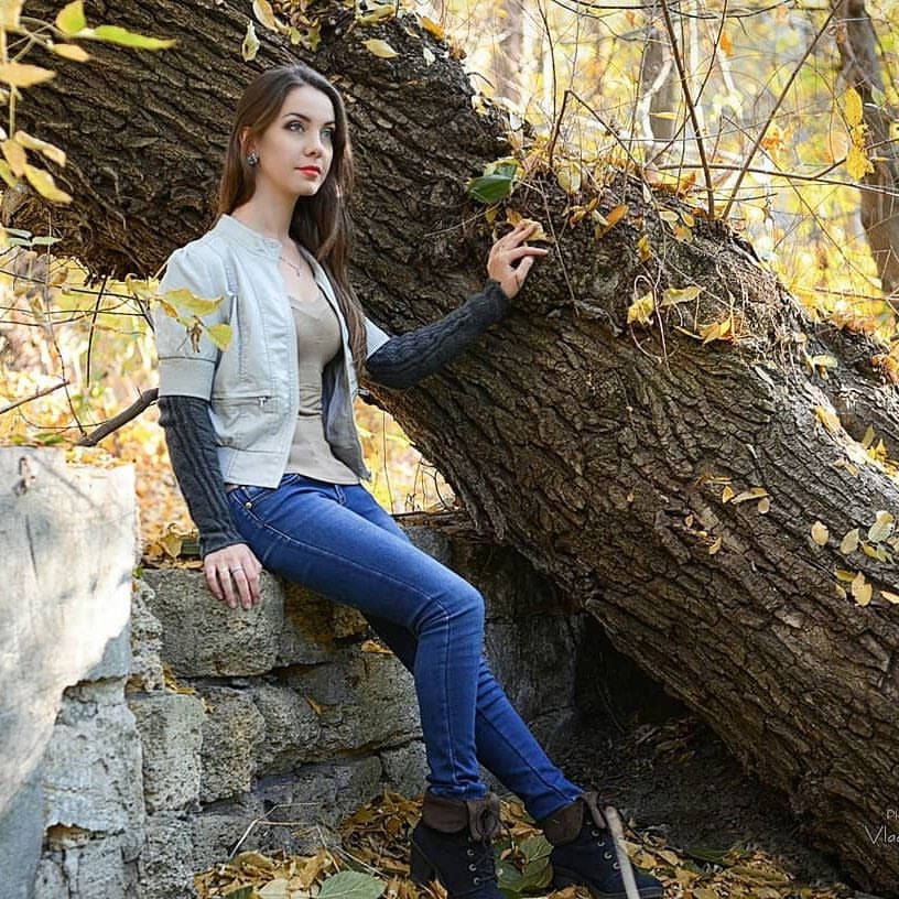 Осіння фотосесія на природі жіночна, фото - Фотограф Владимир Погребной