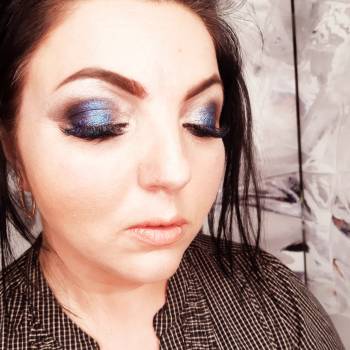 Мейк "Цветной смоки"