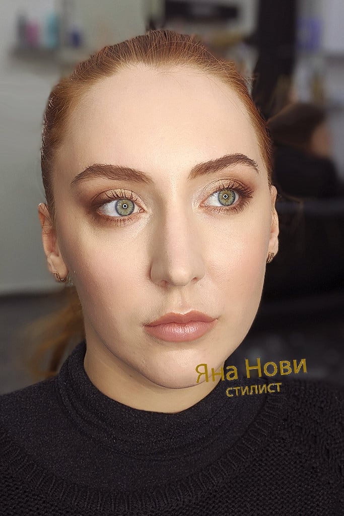 Дневной макияж, фото -  Яна Нови