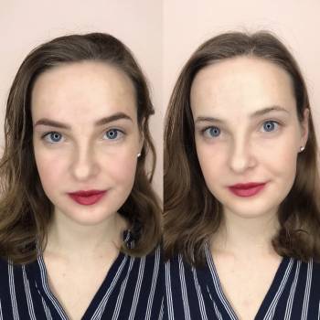 Пудровые брови 