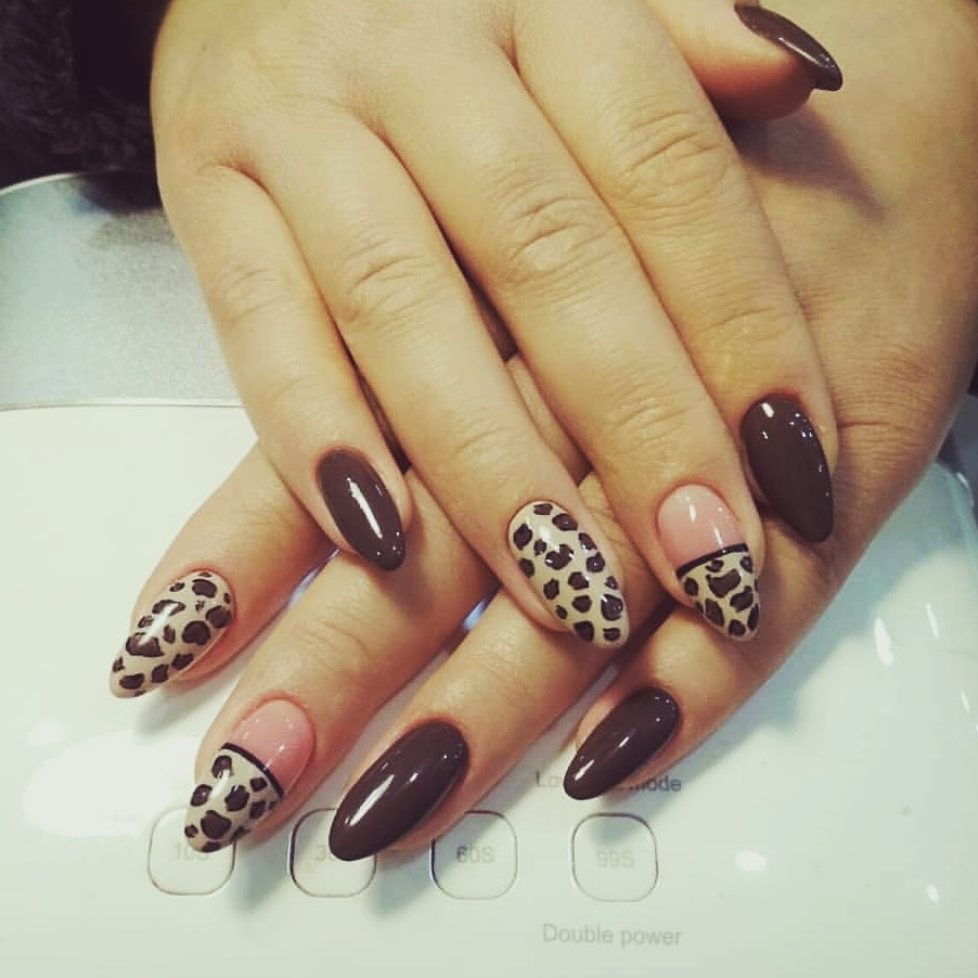 Леопардовий манікюр, фото -  ZE'NAILS